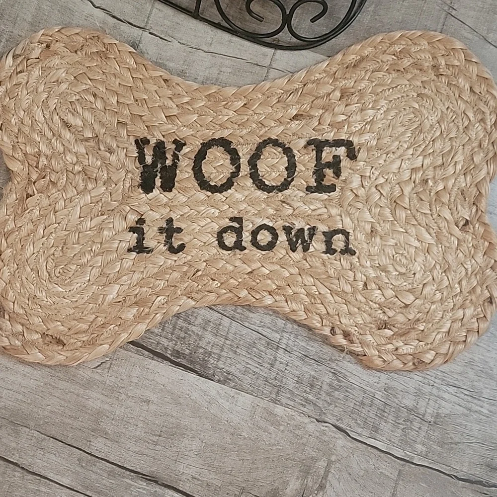 Dog feeding mat , bowls not included